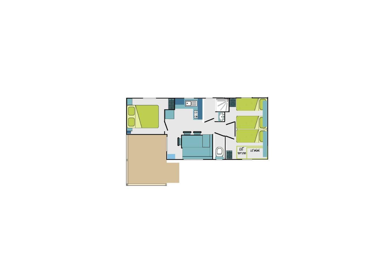 Camping L'Arada Parc Hotel Sonzay Exterior photo